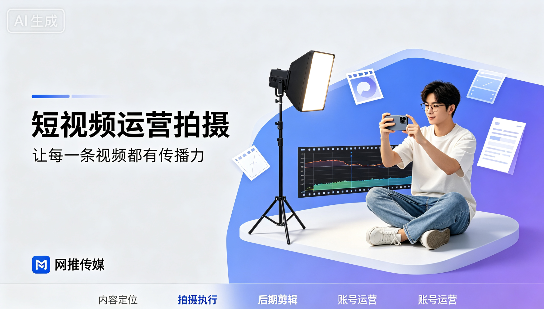 短视频运营宣传图展示